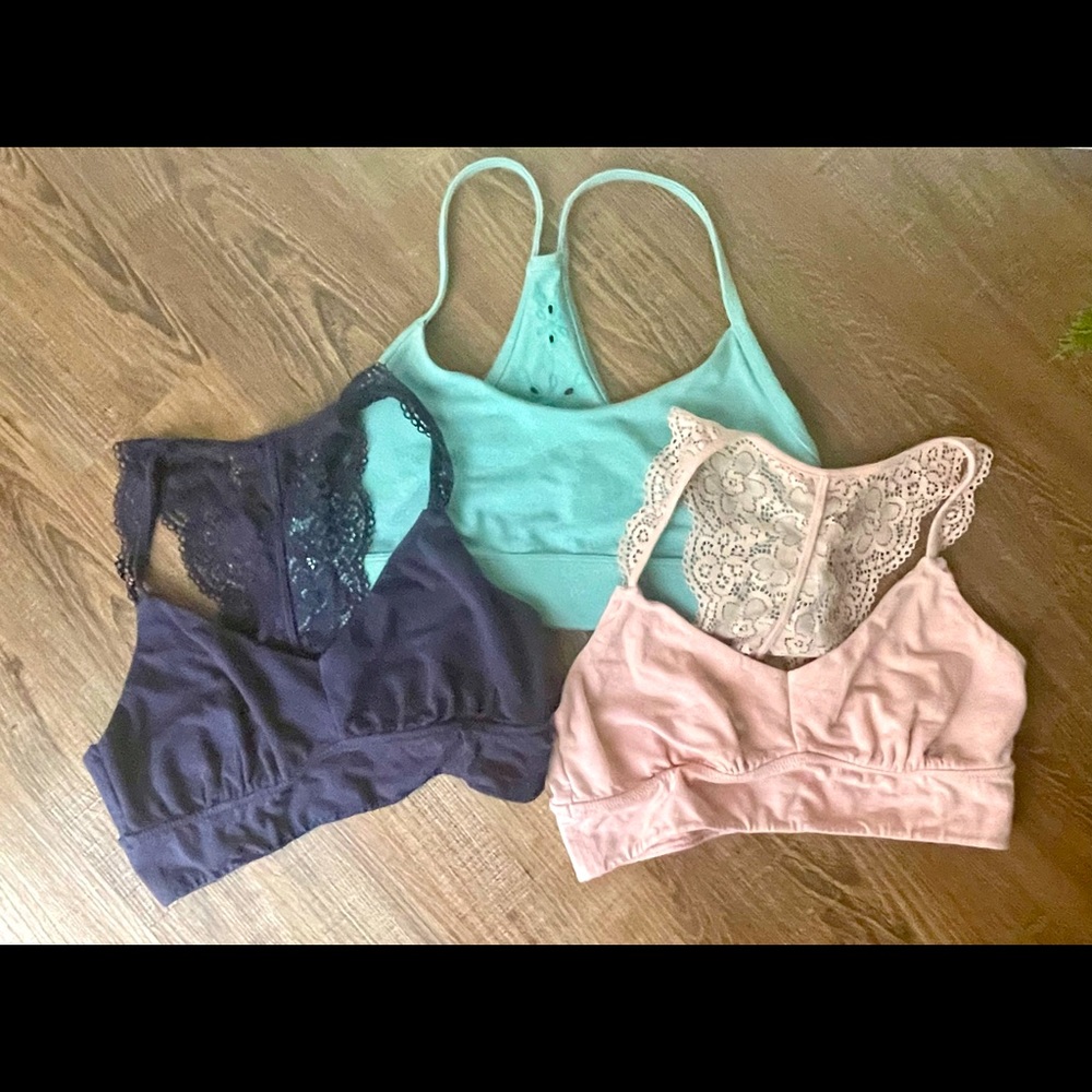 Aerie and old navy bralettes
